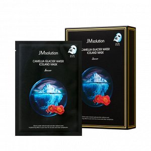 JM SOLUTION CAMELLIA GLACIER WATER ICELAND MASK SNOW 30ml Тонизирующая маска с экстрактом Камелии 30мл