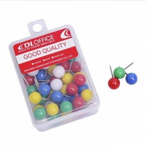 Булавки-шарики цветные пластиковые 50шт