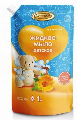 VESTAR® Жидкое мыло "Детское"Сердечко", 1000 мл, дой-пак