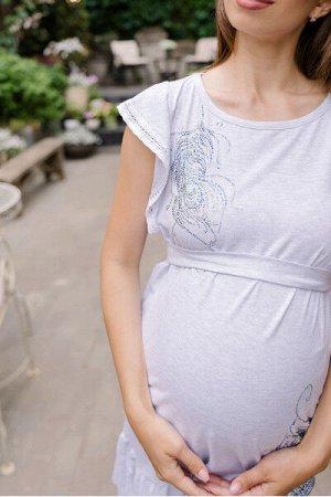 Платье для беременных "Перья"