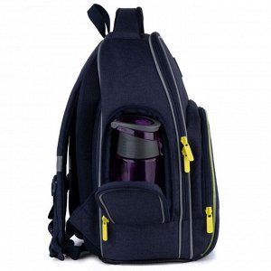 Рюкзак школьный, Kite 706, 38 х 29 х 16.5 см, эргономичная спинка, светящийся LED-элемент на переднем кармане, Street racer