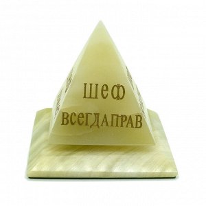 Сувенир настольный "Шефик" камень оникс 100*100*110 мм