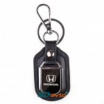 Брелок кожа/металлический с карабином HONDA