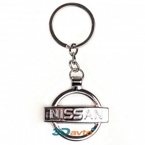 Брелок Брелок метал. с большим логотипом NISSAN - украшение для Вас и Вашего автомобиля. Металлический брелок с заливкой и эмблемой авто является практичным дополнением к интерьеру автомобиля. Надежны