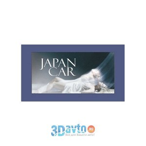 Табличка на номер пластик "Japan Car" (160х320) с девушкой надпись белая (уп. 1 шт.) A-STICKER