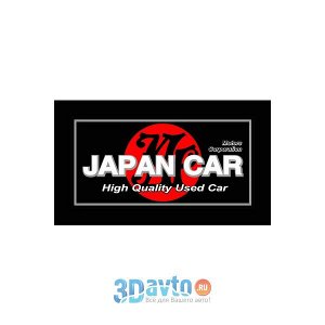 Табличка на номер пластик "Japan Car" (160х320) черная (уп. 1 шт.) A-STICKER
