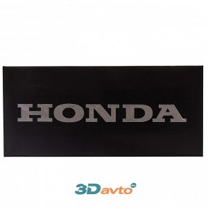 Табличка на номер пластик "Honda" (160х320) фон черный надпись хром (уп. 1 шт.) A-STICKER