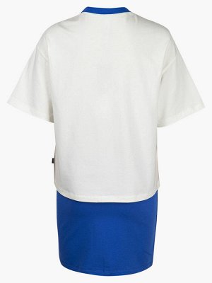 Комплект: футболка укороченная и юбка прямого силуэта
