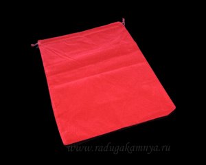 Мешок из замши 250*350мм бордовый