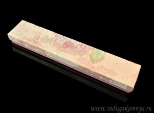 Подарочная упаковка пенал 210*40*20мм цветной, цв.розовый