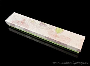 Подарочная упаковка пенал 210*40*20мм цветной, цв.сиреневый
