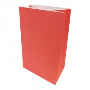 Пакет бумажный ярко-оранжевый 11*17*7см  (уп. 10шт.)