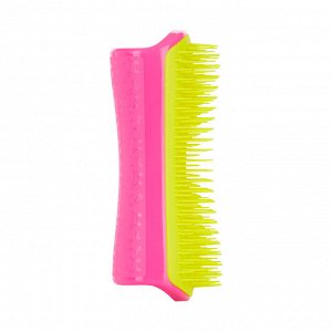 Расческа для животных (кошек и собак) Pet Teezer Detangling & Dog Grooming Brush Pink & Yellow