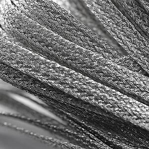 Сутаж Сутаж(металлизированный плетенный шнур), диаметр 5 мм, цвет серебро, цена указана за 5 м, Индия