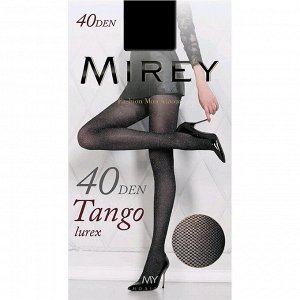 TANGO LUREX 40 (MIREY) колготки с имитацией сетки с люрексом, 40 ден
