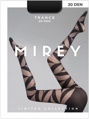 TRANCE 20 (MIREY) эффектные колготки с геометрическим рисунком, 20 ден