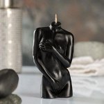 Фигурная свеча &quot;Женское тело №2&quot; черная, 10см