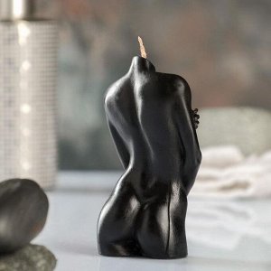 Фигурная свеча "Женское тело №2" черная, 10см