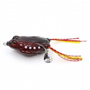 Лягушка-незацепляйка Namazu FROG с лепестком, 65 мм, 18 г, цвет 04, крючок-двойник YR Hooks (BN) #3/