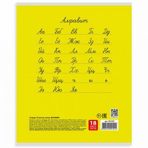 Тетрадь 18 л. BRAUBERG КЛАССИКА, линия, обложка картон, АССОРТИ (5 видов), 401992