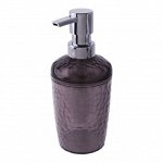 Диспенсер для жидкого мыла 350 мл Natural stone BQ1215ЧРПР черный прозрачный