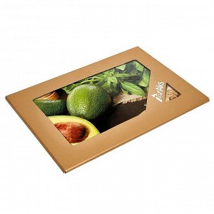 Доска разделочная 20х30см стеклянная ДВ6-012 "Авокадо"