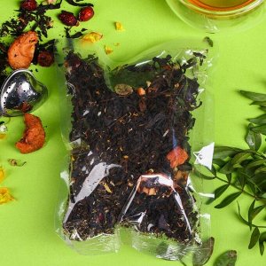 Чай чёрный в тубусе «Растворись в аромате чая», вкус: яблочный пунш,100 г
