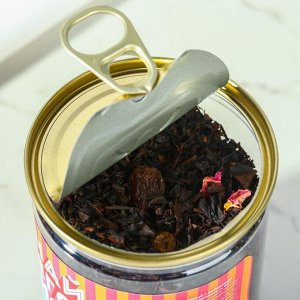 Чай чёрный «Ярчайшего дня», с белым виноградом и лепестками розы, 60 г.