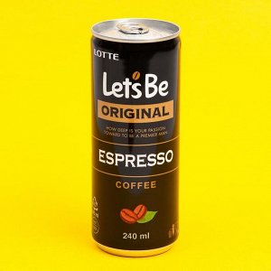 Кофе Let's be в банках Espresso, 240 мл