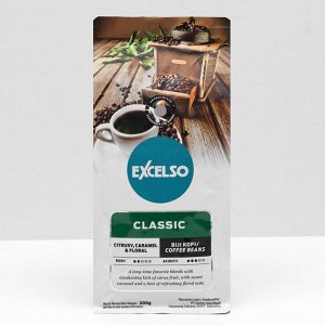 Кофе в зёрнах Excelso Classic обжаренный, 200 г