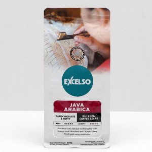 Кофе в зёрнах Excelso Java Arabica обжаренный, 200 г