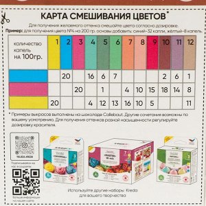 Набор пищевых красителей Kreda Bio Chocolate, 3 шт