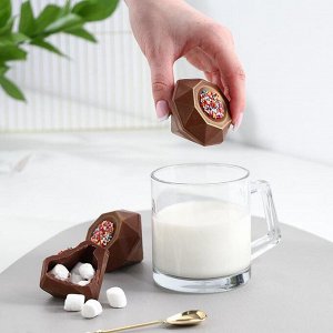 Шоколадная бомбочка с маршмеллоу «Счастье внутри» молочный шоколад, 40 г