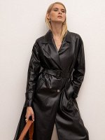 Плащ из экокожи T018/monler