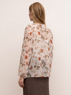 Блузка с цветочным принтом B2626/firele