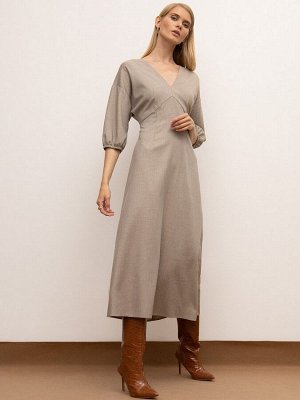 Приталенное платье PL1142/cane