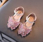 Босоножки для девочки, декор &quot;Бабочка&quot;, цвет розовый