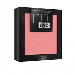 Maybelline New York Румяна для лица FitMe Blush, легкая текстура, оттенок 25, Розовый, 4.5 гр