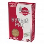 Рис нешлифованный &quot;Бурый био&quot; Гарнец