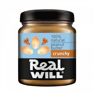 Паста "Crunchy", арахисовая Real Will