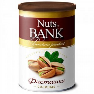 Фисташки обжаренные с солью Nuts Bank, 175 г