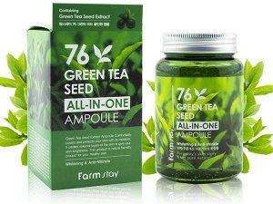 Сыворотка ампульная многофункциональная с семенами зеленого чая FarmStay Green Tea Seed All-in-One Ampoule