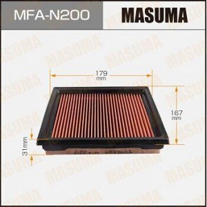 Воздушный фильтр A-2018V MASUMA NISSAN/ SKYLINE/ V36 06- Пропитка