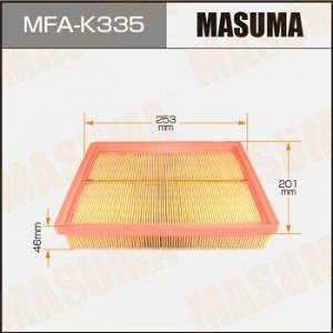 Воздушный фильтр MASUMA LHD KIA/ MAGENTIS/ V2000, V2700 05- (1/40)