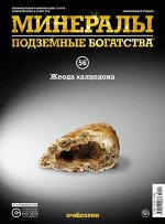 Журнал №056 &quot;Минералы. Подземные богатства&quot; С ВЛОЖЕНИЕМ! Жеода халцедона _стр., 220х285х2мм, Мягкая обложка