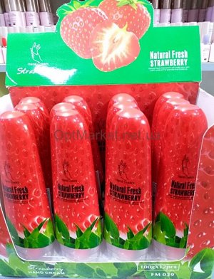 Китай косметика CN/ FASMC №FM039 Крем для рук Natural Fresh STRAWBERRY (Клубника), 100г