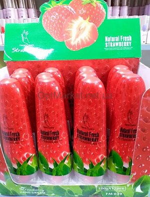 CN/ FASMC №FM039 Крем для рук Natural Fresh STRAWBERRY (Клубника), 100г