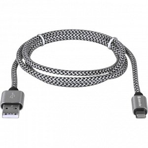 Шнур USB А - Lightning (1м) шт.-шт. Defender ACH01-03T PRO 87809 LED бел.