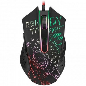 Мышь Defender Destiny GM-918 black, игровая, 3200 dpi, 5 кнопок USB (52918)