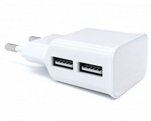 Заряд. устр. сетевое Red Line NT-2A, 2 USB, 2,1A белый